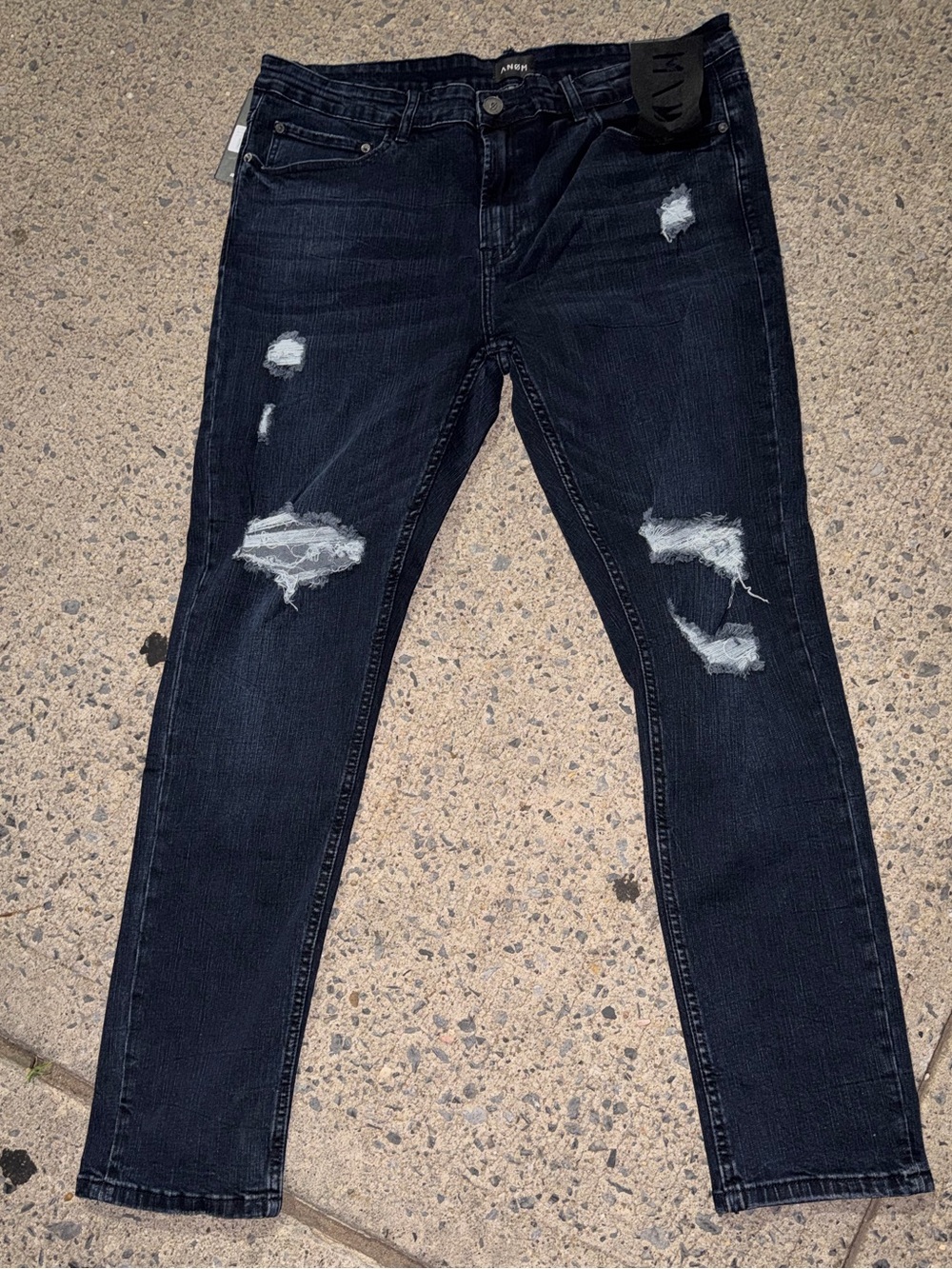 Anøm 5 pocket construction jeans slim straight size 40